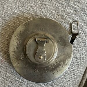 Vintage steel measuring tape 50ft